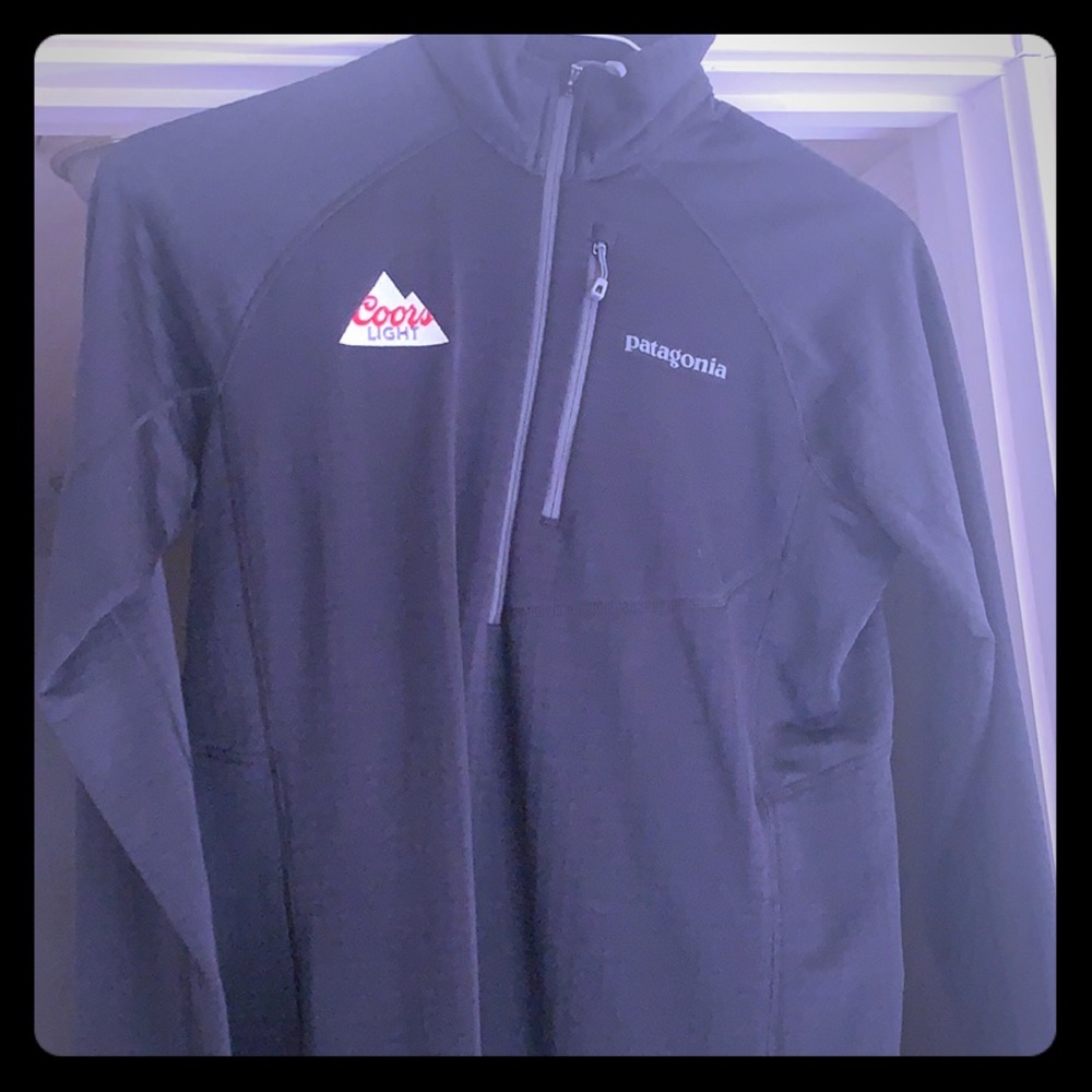 Black Coors Light Brand Pull over jacket